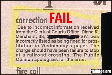 Apology Not Accepted
