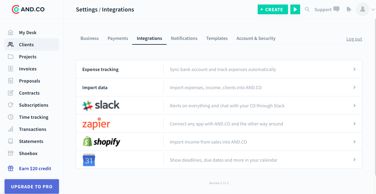 ANDCO Integrations