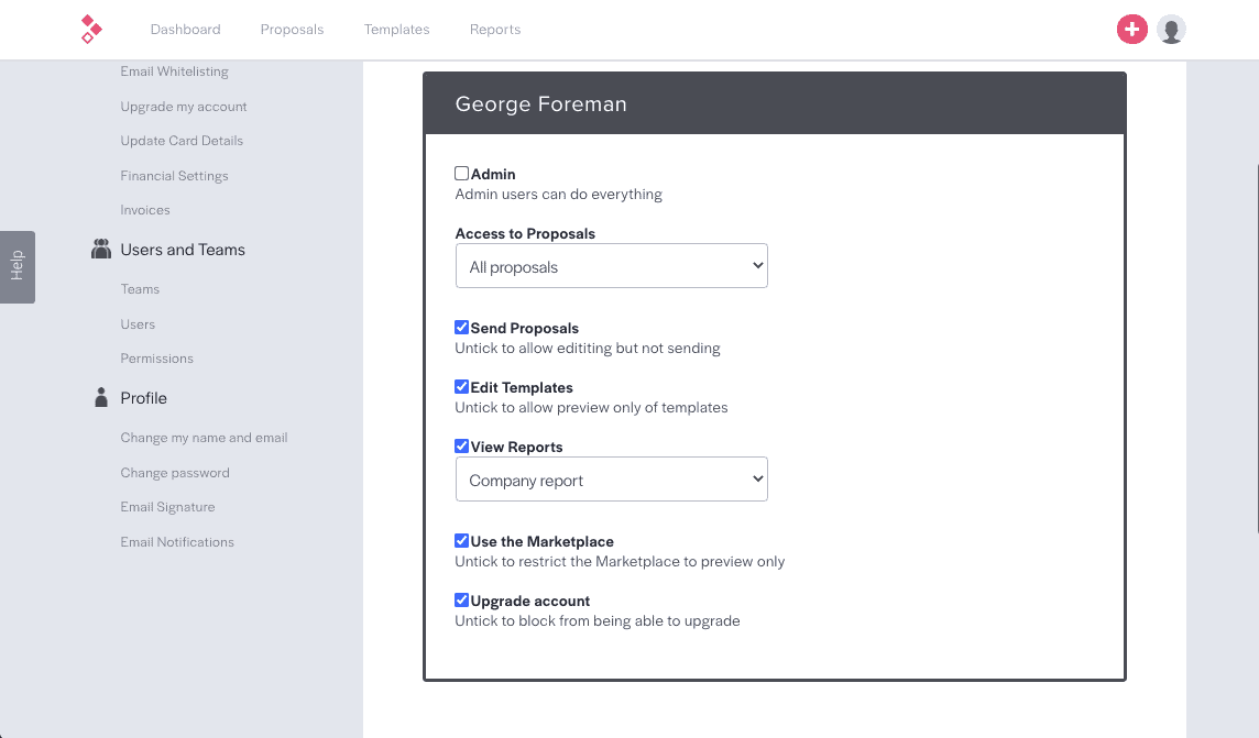 Better Proposals Team Collaboration Tool