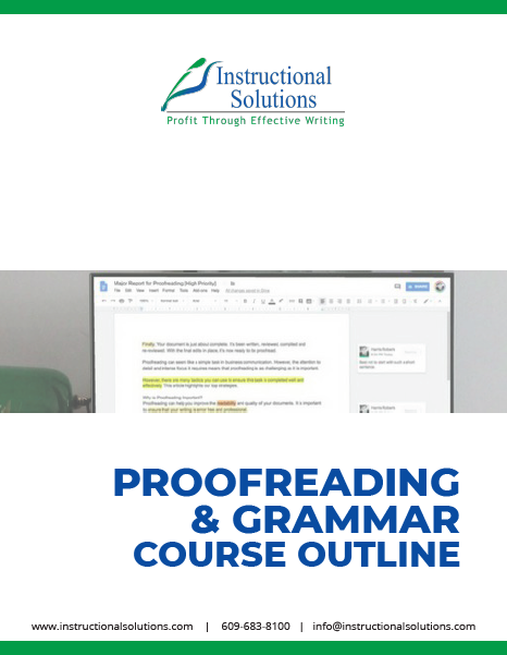 Proofreading & Grammar Outline Image