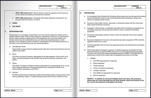 Technical Writing SOP Example