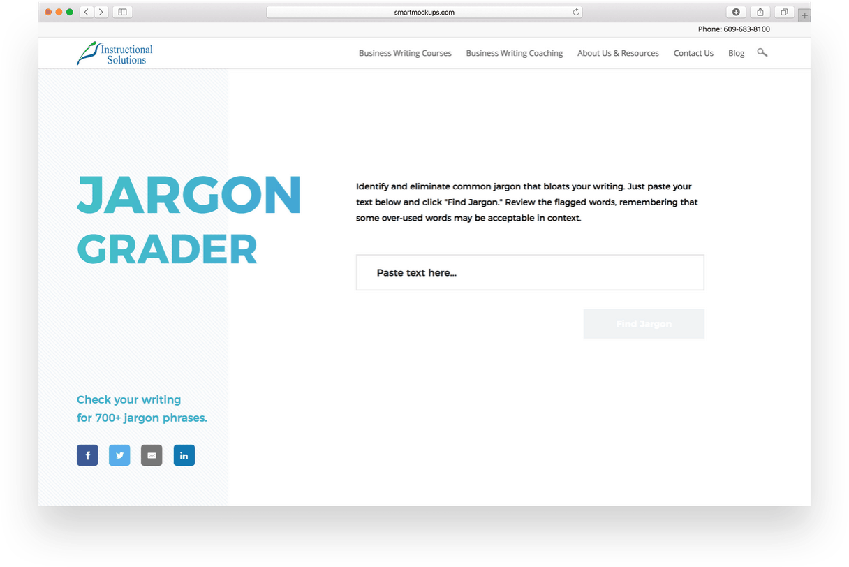 jargon grader in browser