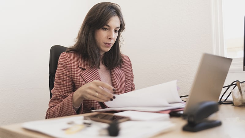 woman-with-technical-documents